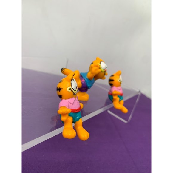 Garfield PVC 2 Inch Toys Collectables Figurines Cake Toppers 1981 Lot of 3 - Picture 2 of 11